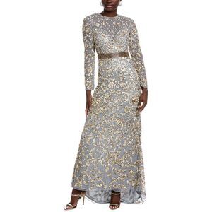 Issue New York Womens Sequin Gown